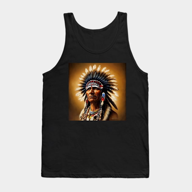 indian chief portrait Tank Top by thisiskreativ